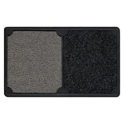 BH DM002 Duo Doormat in silver, non-slip, suitable for indoor and outdoor use