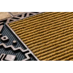 Boho NT004 Mat, excellent for garden use, brown color, made of rubber