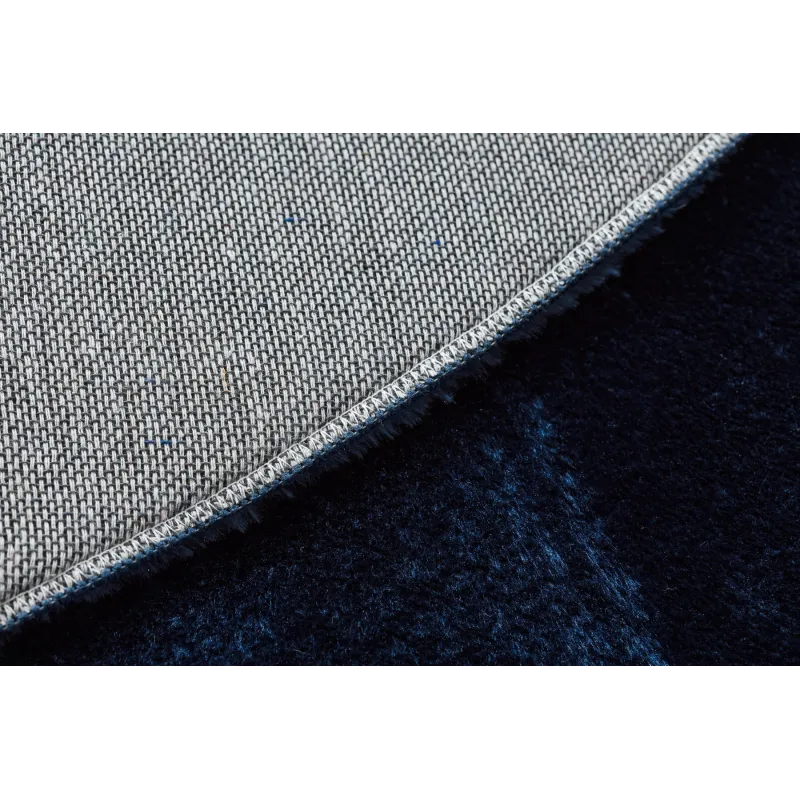 Round VISCO rug, navy, great for bedrooms or outdoor areas
