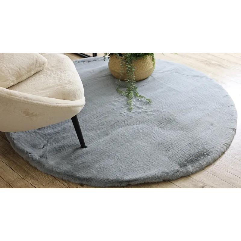 Stylish silver shaggy rug TEDDY NEW dream 47, perfect for contemporary decor