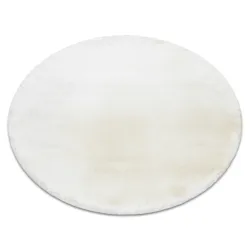 TEDDY NEW wool 45 cream shaggy rug, plush and very thick