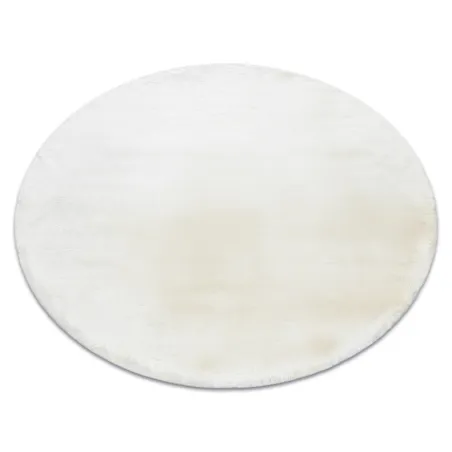 TEDDY NEW wool 45 cream shaggy rug, plush and very thick