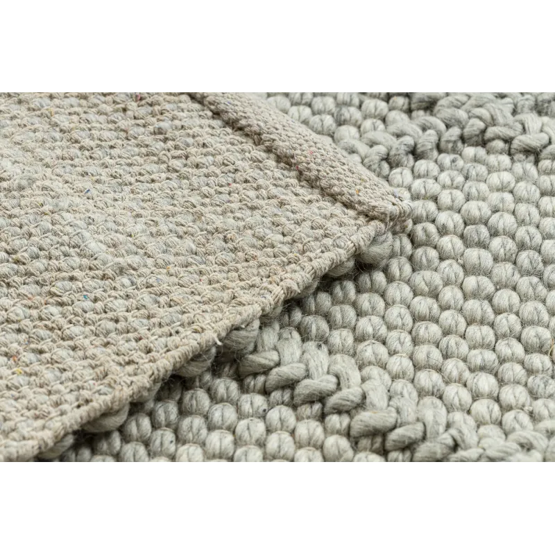 TAHAR 99001C Hand-Woven Beige Wool Rug