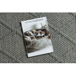 TAHAR Handwoven Wool Rug Grey