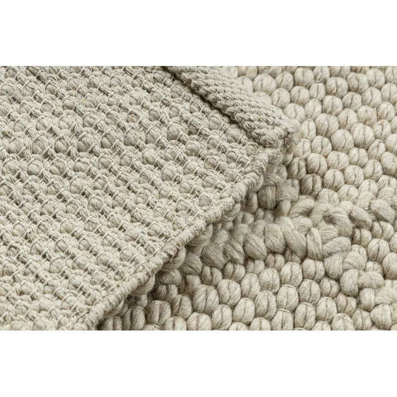 TAHAR Handwoven Wool Rug Cream