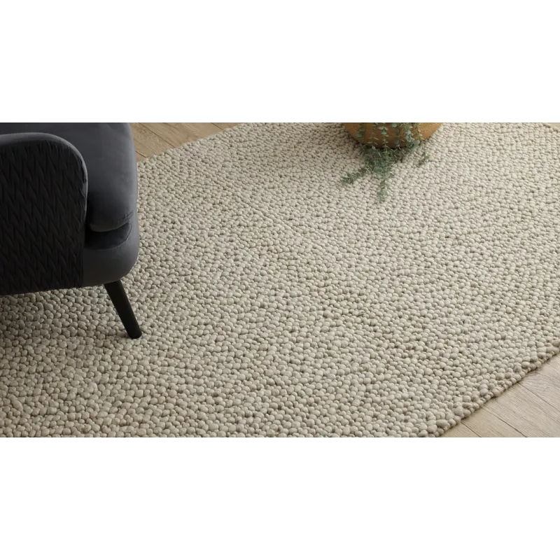 TAHAR Wool Rug 99005B Cream