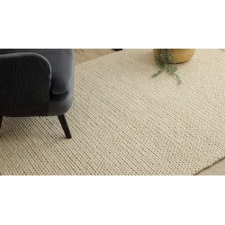 TAHAR 99004B Wool Rug Cream