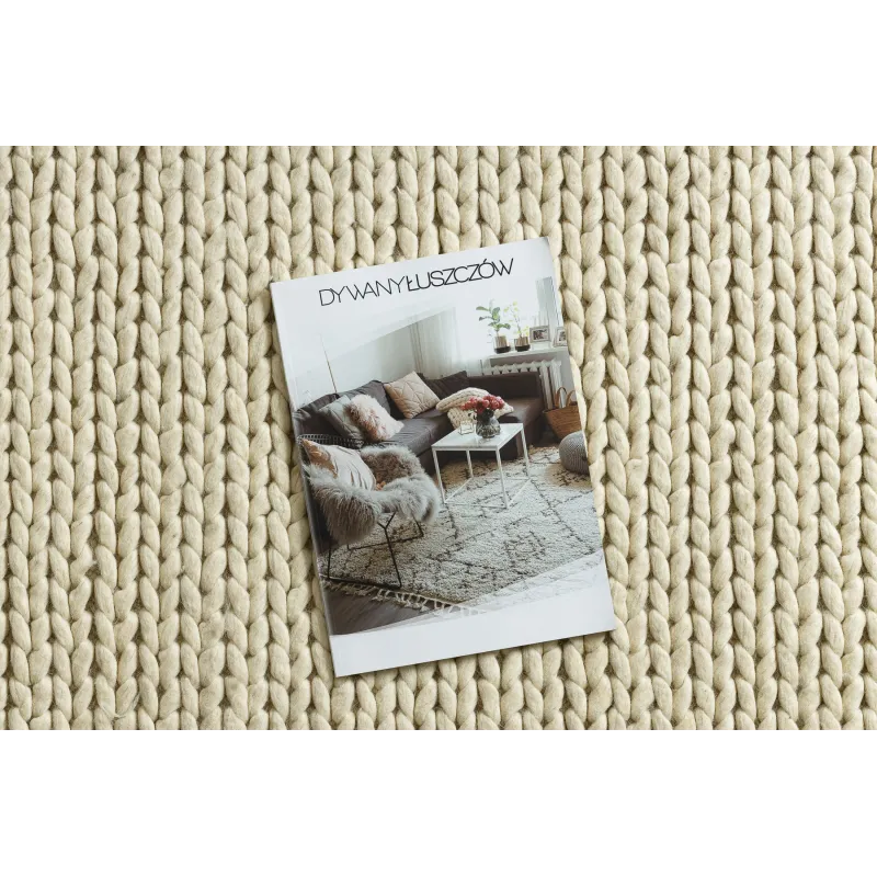 TAHAR 99004B Wool Rug Cream