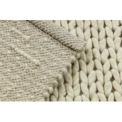 TAHAR 99004B Wool Rug Cream