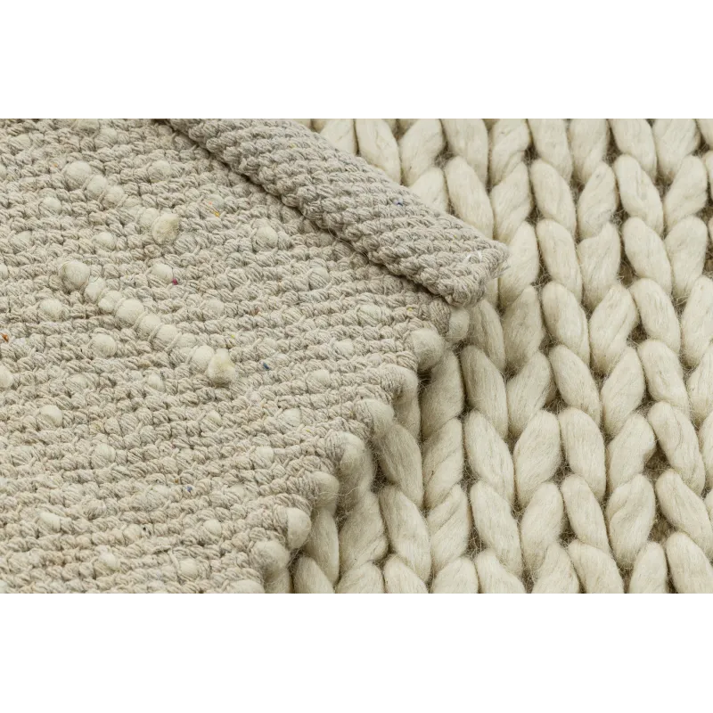 TAHAR 99004B Wool Rug Cream
