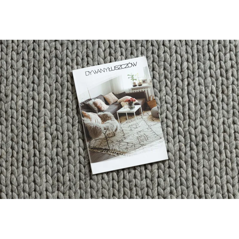 TAHAR 99004G Wool Rug Grey