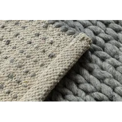 TAHAR 99004G Wool Rug Grey