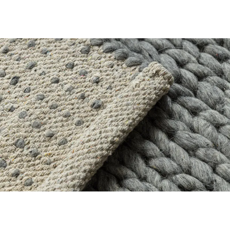 TAHAR 99004G Wool Rug Grey