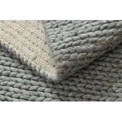 TAHAR 99004G Wool Rug Grey