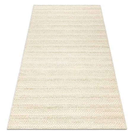 TAHAR 99002B Wool Rug Cream Lines