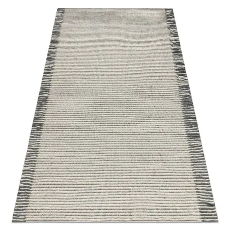 Wool Rug TAHAR 99003F Cream Grey