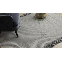 Wool Rug TAHAR 99003F Cream Grey