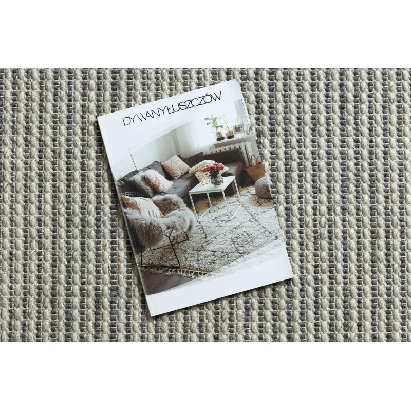 Wool Rug TAHAR 99003F Cream Grey