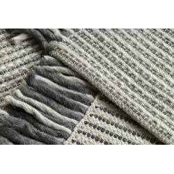 Wool Rug TAHAR 99003F Cream Grey