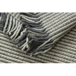 Wool Rug TAHAR 99003F Cream Grey