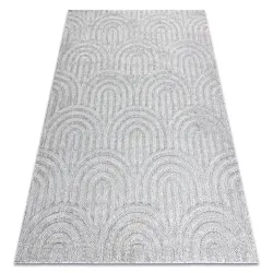 SANTO Geometric Sisal Rug 0537 Grey