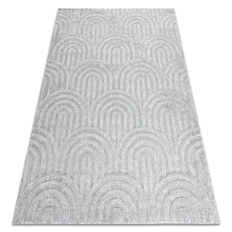 SANTO Geometric Sisal Rug 0537 Grey