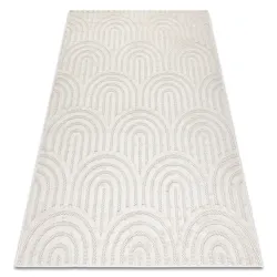SANTO Geometric Sisal Rug 0537 White