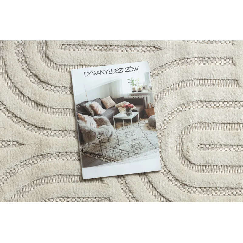 SANTO Geometric Sisal Rug 0537 White
