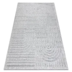 SANTO Geometric Grey Rug