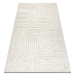 SANTO Geometric White Rug