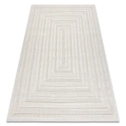 SANTO Geometric White Sisal Rug
