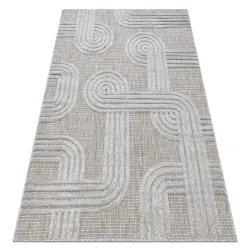 SANTO Geometric Grey Sisal Rug