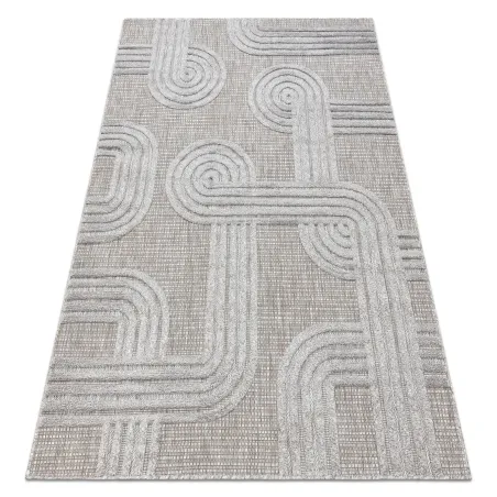 SANTO Geometric Grey Sisal Rug