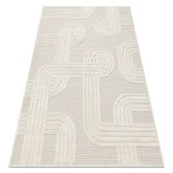 SANTO Geometric White Sisal Rug Premium