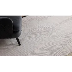 Cream BALANCE 9086 rug, glamorous style, modern aesthetics