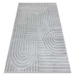 BALANCE 1918 Grey geometric rug, modern design for contemporary spaces