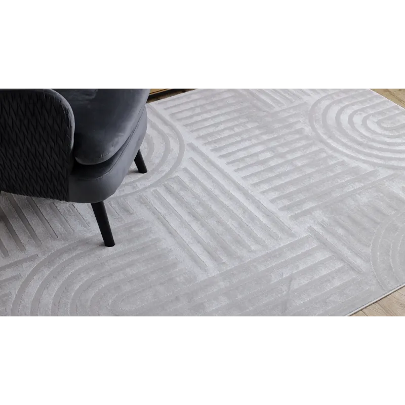 Stylish BALANCE 1918 grey rug, perfect for living room decor