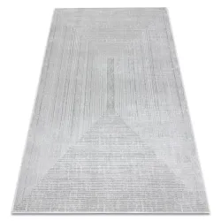 BALANCE 8788 Grey geometric rug, modern design for living room