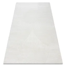 BALANCE 0194 Cream geometric rug, stylish and modern for living room