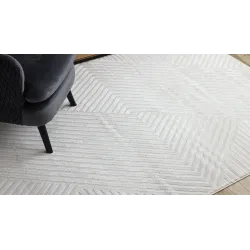 Cream rug BALANCE 1503 - stylish geometric design for modern interiors