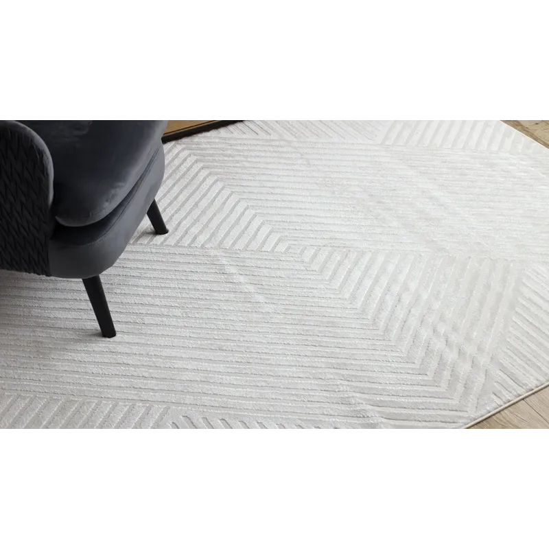 Cream rug BALANCE 1503 - stylish geometric design for modern interiors