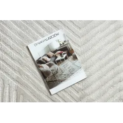 BALANCE 1503 Cream Rug - geometric texture, luxurious appearance