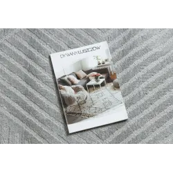 BALANCE 1503 grey rug, textured and glamorous for home decor