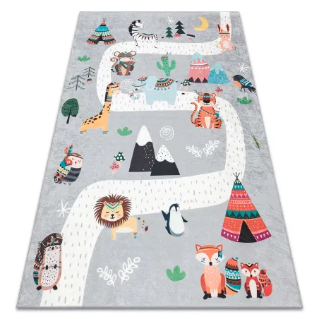 BAMBINO 2160 Washable Kids Rug Grey