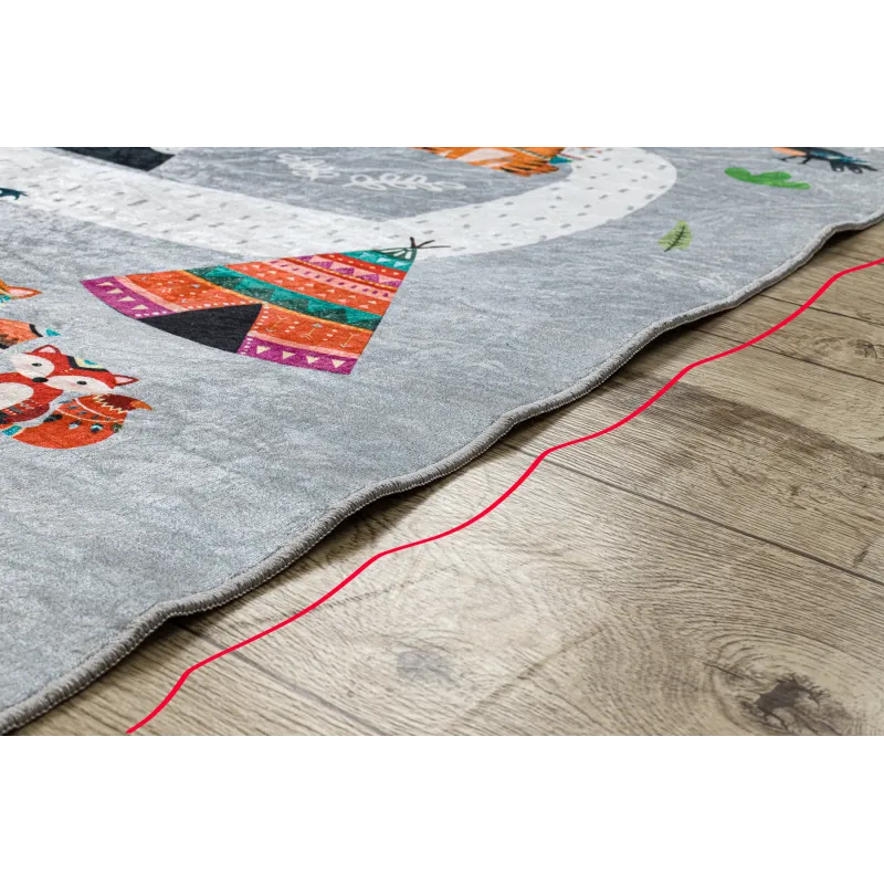 BAMBINO 2160 Washable Kids Rug Grey