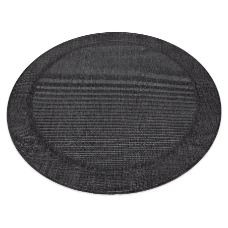 TIMO 5979 Round Outdoor Rug Black