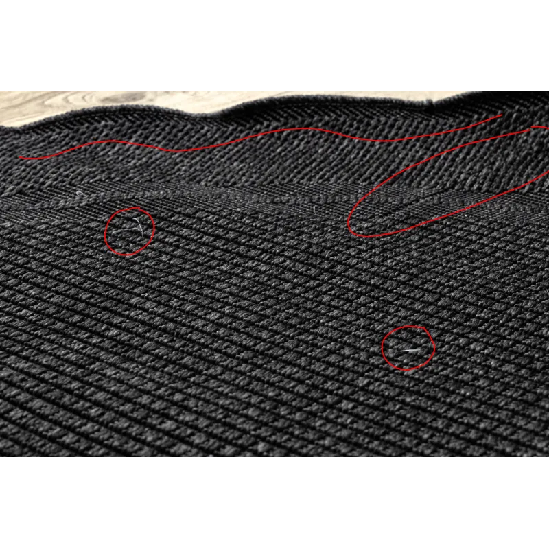 TIMO 5979 Round Outdoor Rug Black