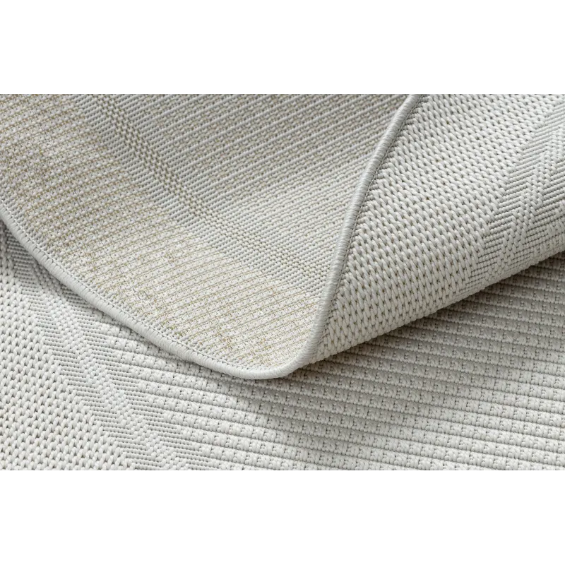 TIMO 5979 Round Outdoor Rug White
