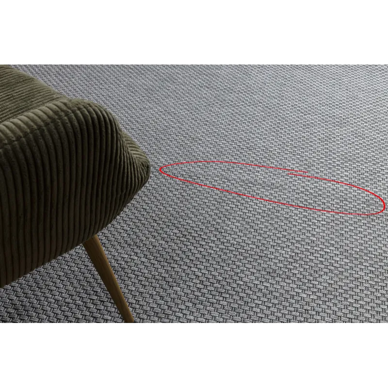 TIMO 6272 Round Grey Sisal Outdoor Rug