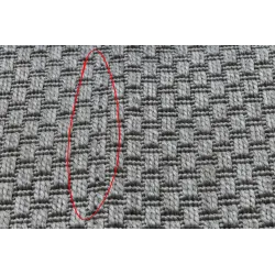TIMO 6272 Round Grey Sisal Outdoor Rug